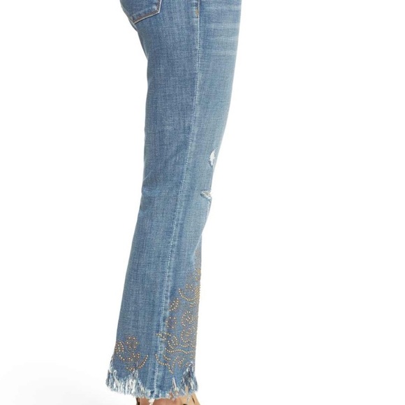 BLANKNYC DENIM-STUDDED CROP FLARE JEANS- Retail! - Picture 5 of 8